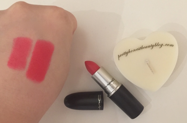 MAC Impassioned Amplified Lipstick MAC pink lipstick review swatch
