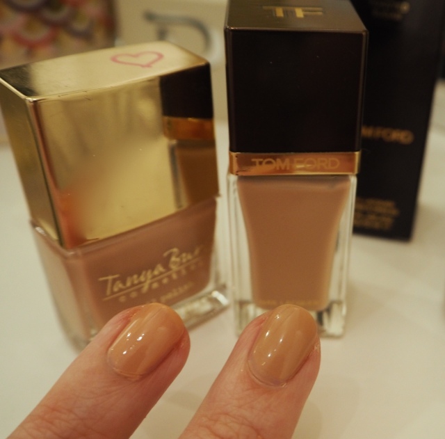 Tom Ford Toasted Sugar Nail Polish Nail Lacquer Review and Dupe Swatch Tanya Burr Peaches & Cream